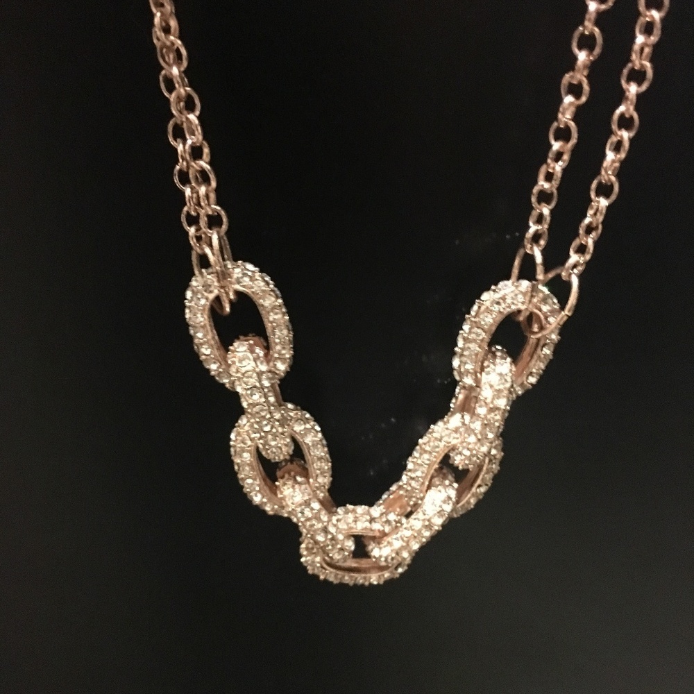 Rose Gold Linx Statement Necklace